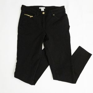 Forever 21 Black Stretch Denim Jeans with Gold Details Size 6
